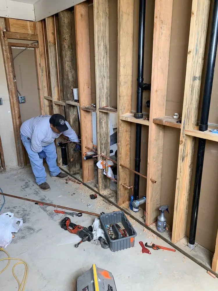 Commercial rough-in plumbing for Water Heater Replacement in Hauppauge